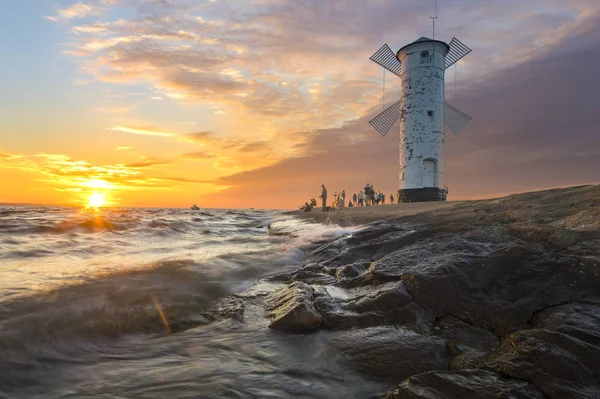 Moulin à vent à Swinoujscie, Pologne — Photo