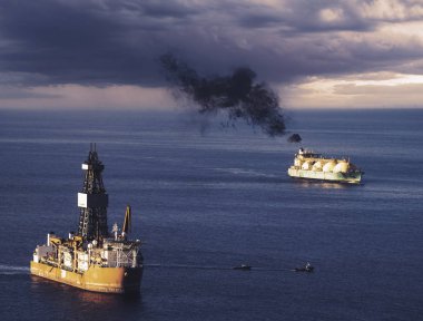 Okyanusta Lng tankeri