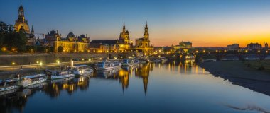 Dresden akşam Panoraması