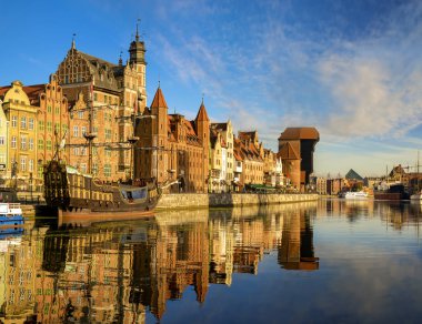 Gdansk, Polonya 'daki eski bir kasaba
