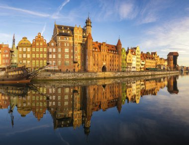Gdansk, Polonya 'daki eski bir kasaba