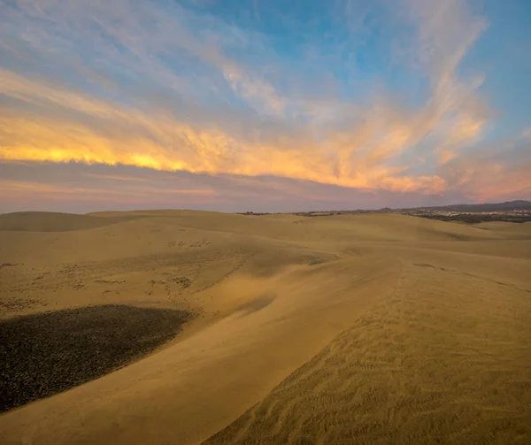 Desierto Gran Canaria Dunas Maspalomas — Foto de Stock