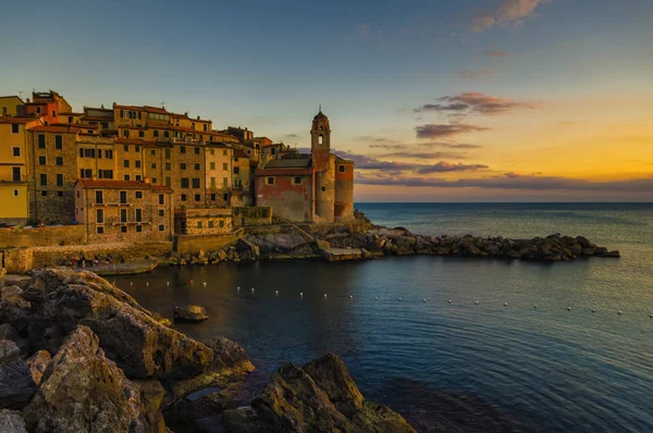 Velada Escénica Tranquila Tellaro Liguria Italia — Foto de Stock