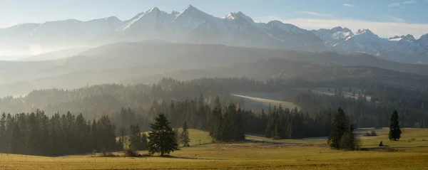 Panorama Invierno Los Altos Tatras Polonia —  Fotos de Stock