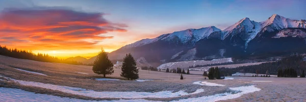 Panorama Tatra Mountains — Stock Photo, Image