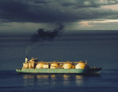 Okyanusta Lng tankeri