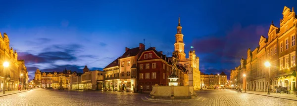 Abendpanorama von Posen — Stockfoto