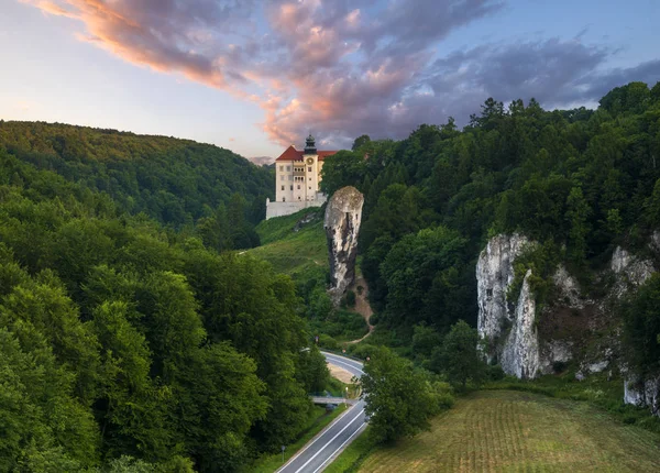 Pieskowa Skala kastély, található Ojcowski Nemzeti Park alatt — Stock Fotó