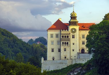 Pieskowa Skala,Krakow,Polonya-Temmuz 2019:Pieskowa Skala Kalesi, lo