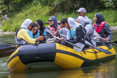 Dunajec gorge, Sromowce, Spisz, Polonya-Temmuz 2019: 