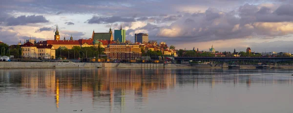 Панорама Старого міста Варшави — стокове фото
