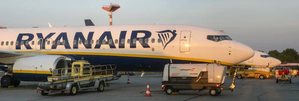 Berlin Schonefeld,Germany-May 2019:Boeing 737 belonging to the R — Stock Photo, Image