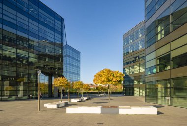 Szczecin, Polonya-Mayıs 2019: Baltık İşletmesinin ofis binaları