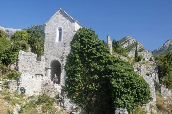 The ruins of the city of Stary Bar, Montenegro. The city destroy
