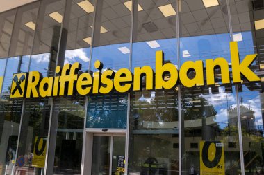 Çek Cumhuriyeti Prag 'daki Raiffeisenbank şubesinin web sitesi