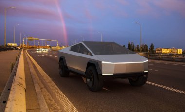 Tesla Cybertruck yolda