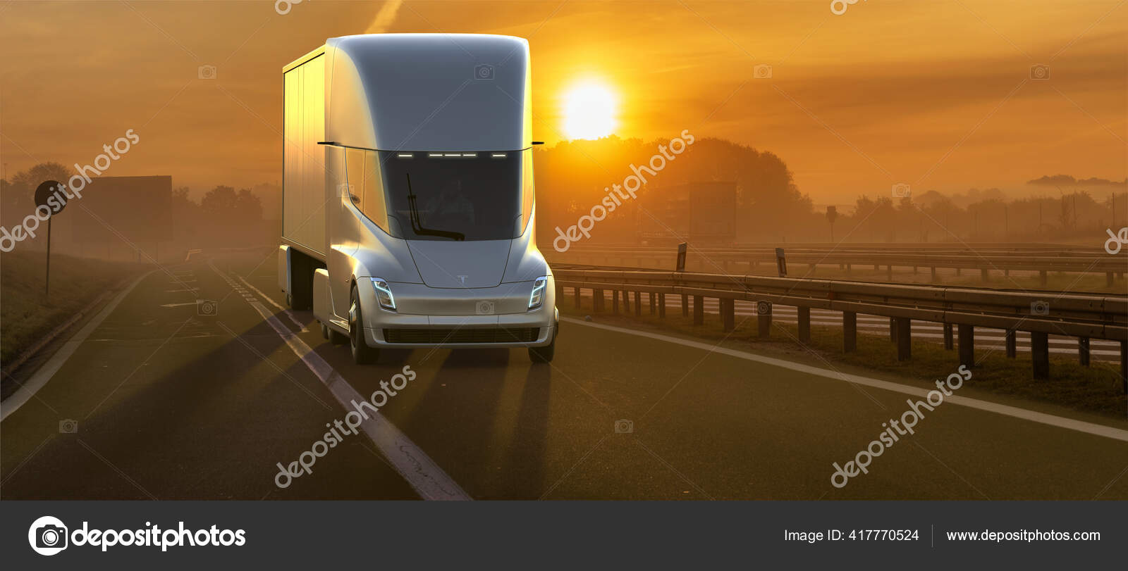 Tesla S New Electric Semi Truck Highway Stock Editorial Photo Tesla S New Electric Semi Truck Highway Stock Editorial Photo