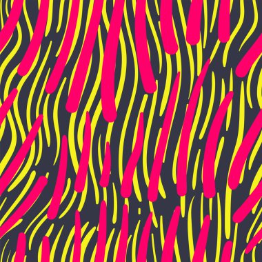 Soyut Dikişsiz renkli desen ile el çekilmiş vuruş