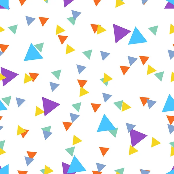 Modèle Abstrait Sans Couture Fait Triangles Colorés — Image vectorielle