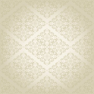 Arka planda kusursuz çiçek süsü var. Duvar kağıdı deseni