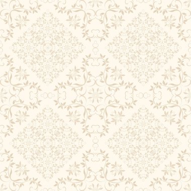 Arka planda kusursuz çiçek süsü var. Duvar kağıdı deseni