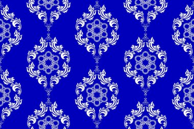 Süslü, kusursuz bir arka plan. Duvar kağıdı deseni. 3B elementli desen