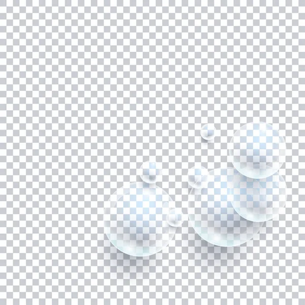 Fond Avec Bulles Transparentes Illustration Vectorielle — Image vectorielle