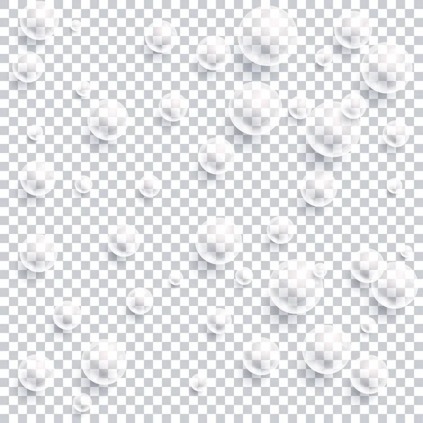 Fond Avec Bulles Transparentes Illustration Vectorielle — Image vectorielle