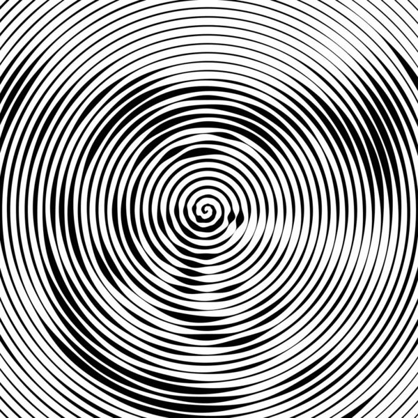 Fundo Abstrato Ilustração Vetorial Espiral Psicodélica Com Raios Radiais Efeito — Vetor de Stock