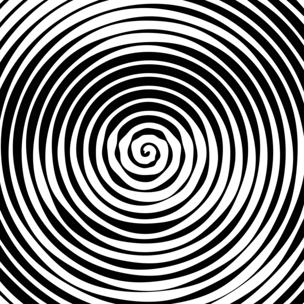 Abstrakter Hintergrund Vektorillustration Einer Psychedelischen Spirale Mit Radialen Strahlen Verdrehte — Stockvektor