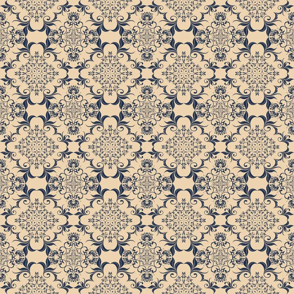 Naadloos Bloemenpatroon Achtergrond Behang Patroon Sjabloon Voor Ontwerp Textielpatroon — Stockvector