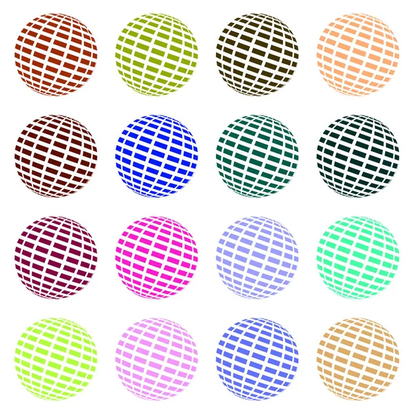 Boules Abstraites Formes Géométriques Prêt Illustration Vectorielle — Image vectorielle