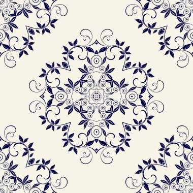 Süslü, kusursuz bir arka plan. Duvar kağıdı deseni