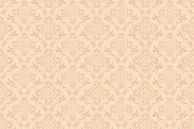 Arka planda kusursuz bir süs. Tasarımınız için lüks çiçek süsü. Tekstil deseni. Duvar kağıdı deseni