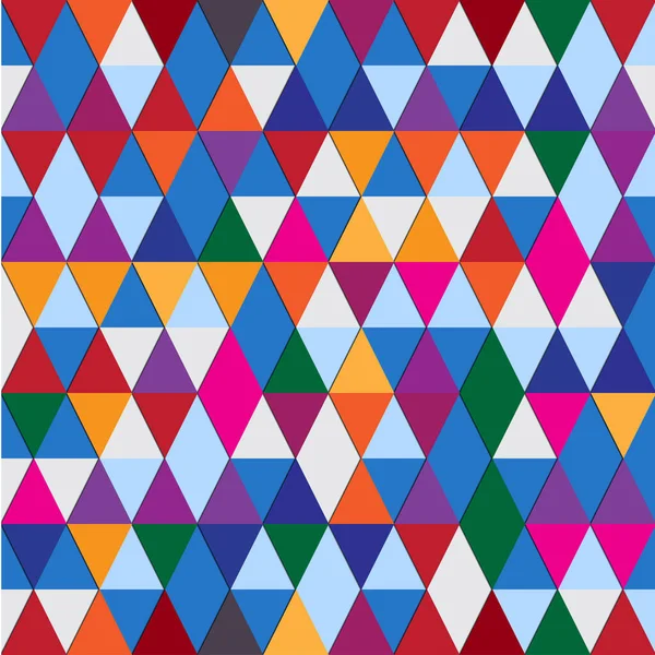 幾何学的形状のシームレスな抽象的背景 三角形の幾何学的モザイク — ストックベクタ