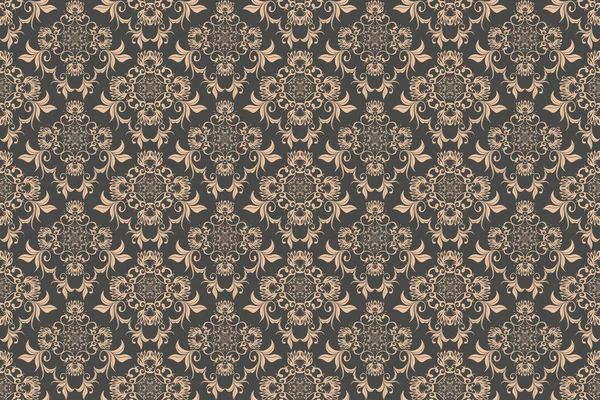 Ornamento Sem Costura Fundo Ornamento Floral Luxo Para Seu Design —  Vetores de Stock