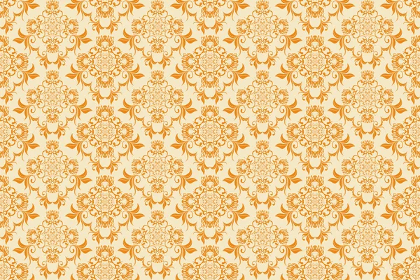 Бесшовный Орнамент Заднем Плане Роскошный Цветочный Орнамент Вашего Дизайна Текстильный — стоковый вектор