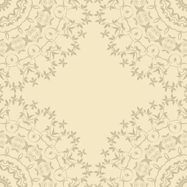 Seamless Floral Ornament Background Template Your Design Wallpaper Pattern Textile — Stock Vector