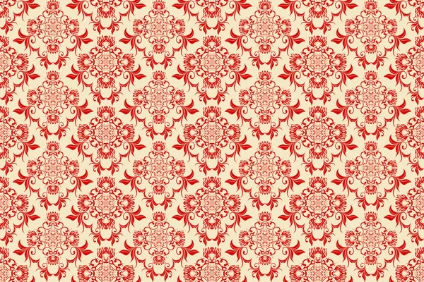 Arka planda kusursuz bir süs. Tasarımınız için lüks çiçek süsü. Tekstil deseni. Duvar kağıdı deseni