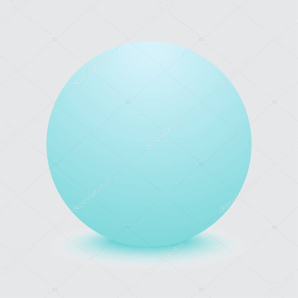 Background with round sphere. Vector illustration