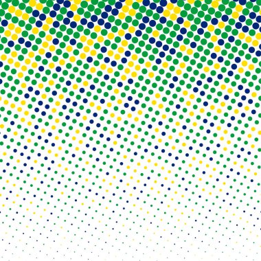 Daireleri olan renkli yarım tonlu bir arka plan. Vektör illüstrasyonu