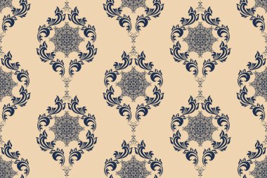 Arka planda kusursuz bir süs. Duvar kağıdı deseni