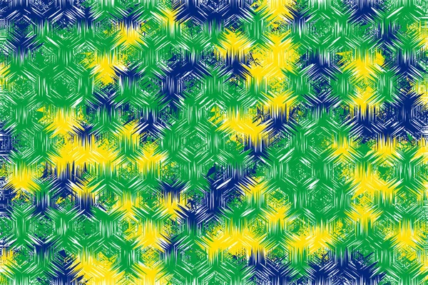 Fond Abstrait Tendance Formes Géométriques Colorées Mosaïque Fond Géométrique Illustration — Image vectorielle