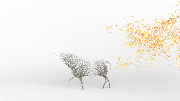Вирощування Дерева Формі Бика Екологічна Концепція Візуалізація — стокове фото