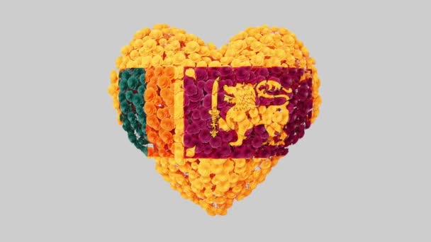 Festa Nazionale Dello Sri Lanka Febbraio Giorno Dell Indipendenza Animazione — Video Stock