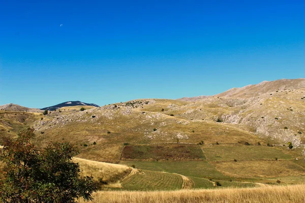 Hügelige Und Bergige Landschaft Auf Dem Bosnischen Berg Bjelasnica Bjelasnica — Stockfoto