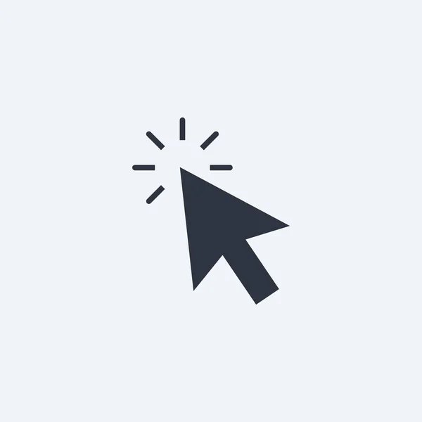 Click Icon Векторный Символ Плоском Стиле Eps10 — стоковый вектор