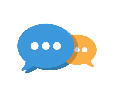 Posta sembolü sohbeti. Çalışma süreci, yeni e-posta mesajı, posta bildirimi. Sosyal ağ, sohbet, yeni gelen mesaj, kısa mesaj, spam. düz dizayn. vektör illüstrasyonu