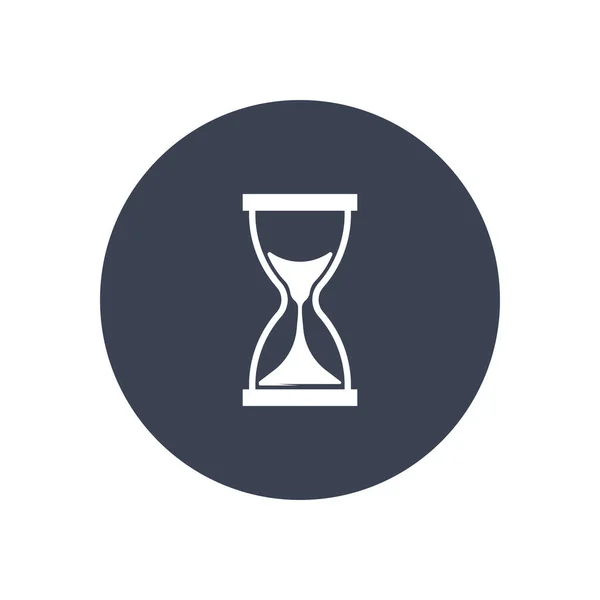 Пісочний Годинник Векторний Символ Концепція Часу Плоскому Простому Стилі Eps10 — стоковий вектор
