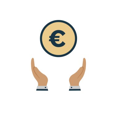 Para avroda. Düz arkaplan üzerindeki vektör sembolü EPS10 EPS10